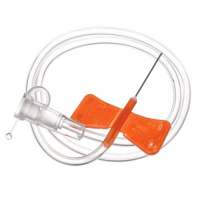 25G x 3/4" Orange Butterfly Winged Infusion Set - 2 x 50